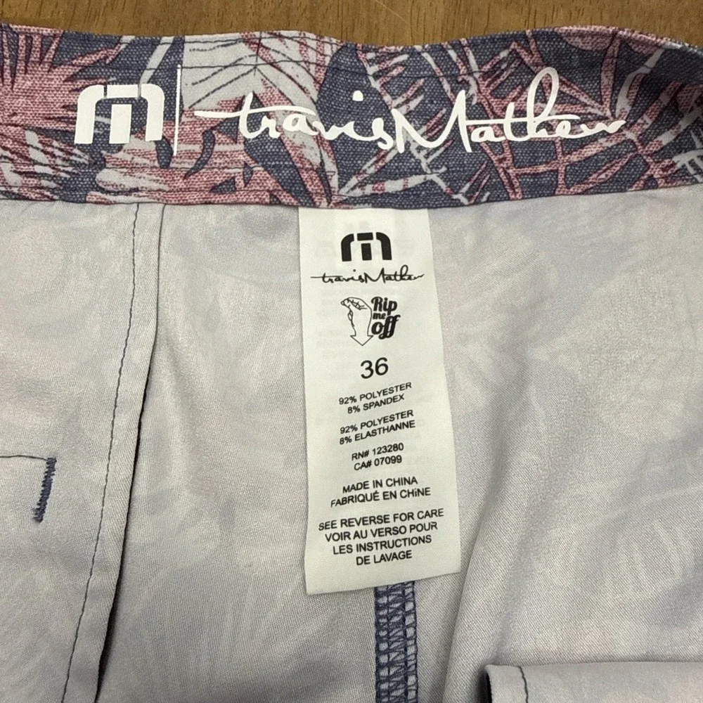 Travis Mathew Foot the Bill board shorts men's 36 Tropical‎ Hawaiian swim beach
